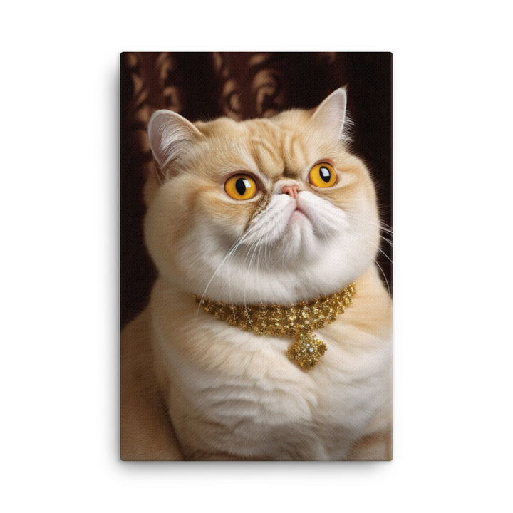 Elegance of Exotic Shorthair Adults Canvas - PosterfyAI.com