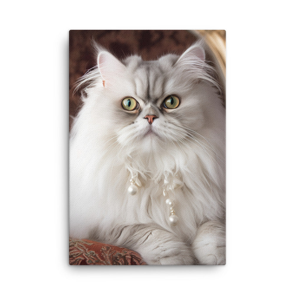 Glamorous Persian Portrait Canvas - PosterfyAI.com