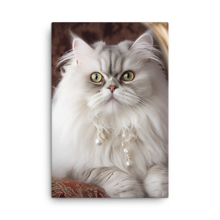 Glamorous Persian Portrait Canvas - PosterfyAI.com