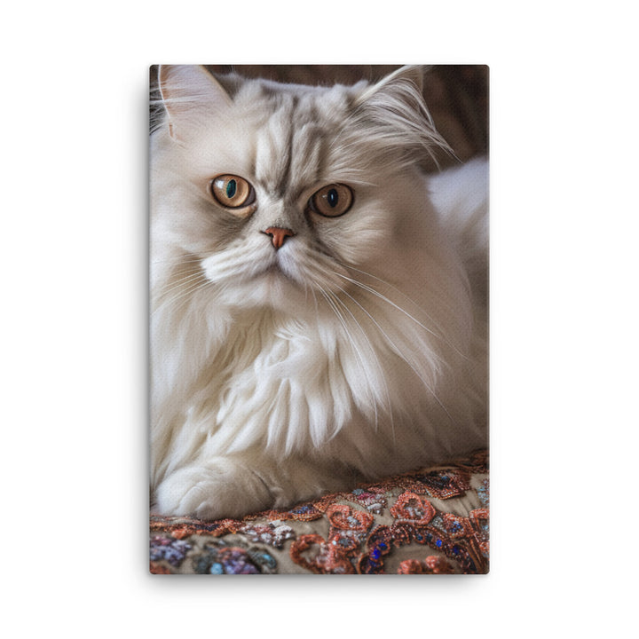 Glamorous Persian Portrait Canvas - PosterfyAI.com