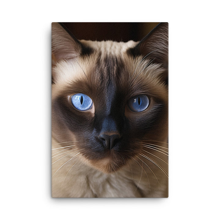 Majestic Siamese Beauty Canvas - PosterfyAI.com