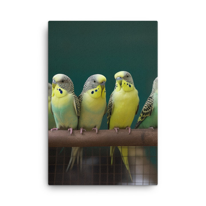 Budgerigar Canvas - PosterfyAI.com