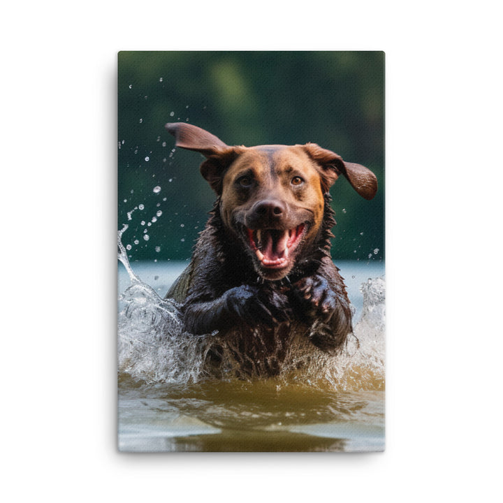 Labrador Retriever Canvas - PosterfyAI.com
