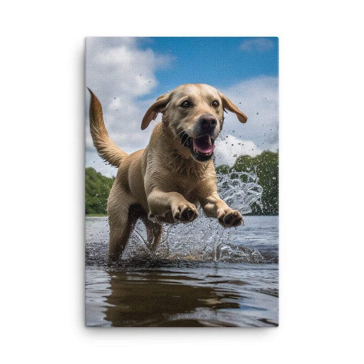 Labrador Retriever Canvas - PosterfyAI.com