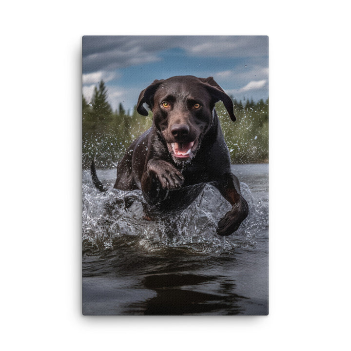 Labrador Retriever Canvas - PosterfyAI.com