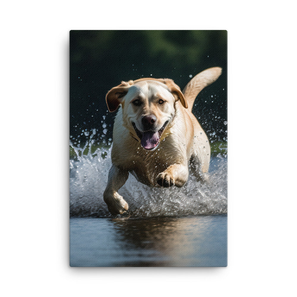 Labrador Retriever Canvas - PosterfyAI.com