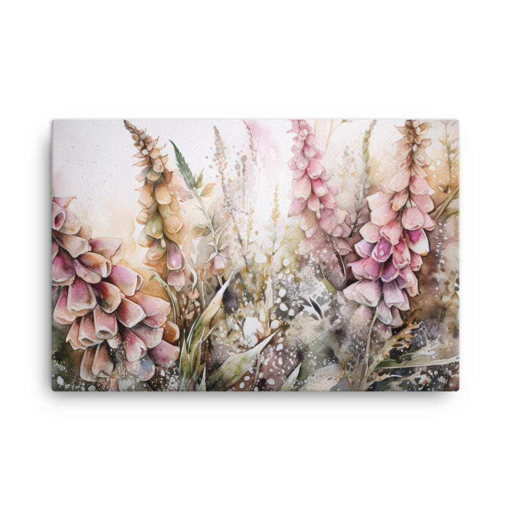 Whispering Foxgloves canvas - Posterfy.AI