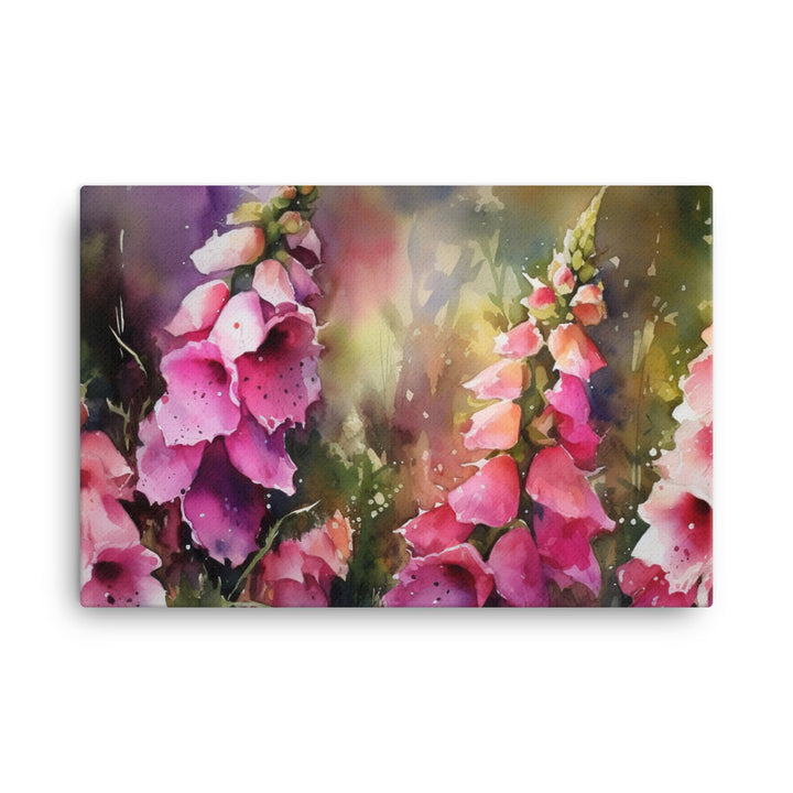 Majestic Foxgloves canvas - Posterfy.AI