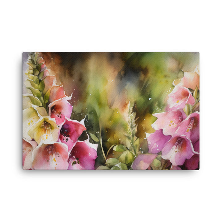Majestic Foxgloves canvas - Posterfy.AI