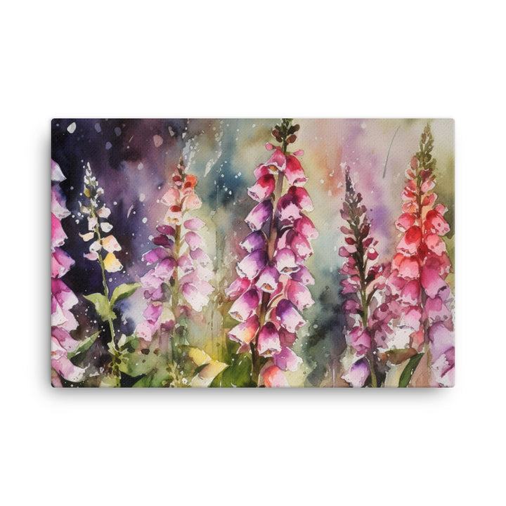 Majestic Foxgloves canvas - Posterfy.AI