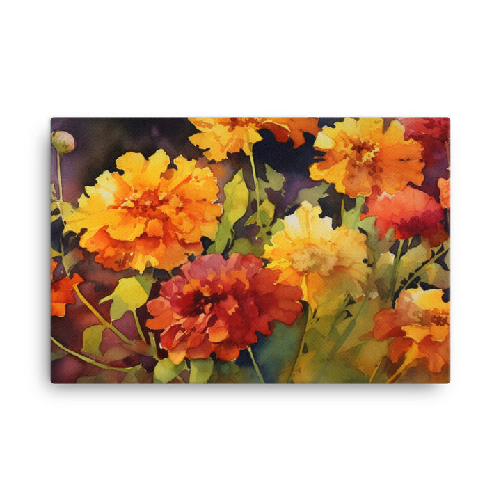 Marigolds in Full Bloom canvas - Posterfy.AI
