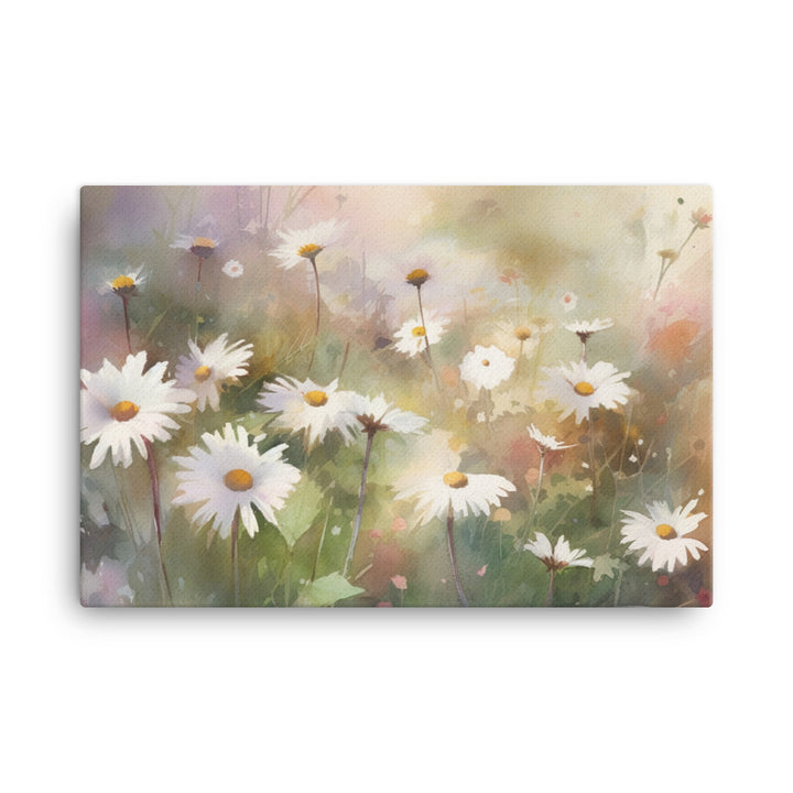 Daisies in Dreamy Pastels canvas - Posterfy.AI