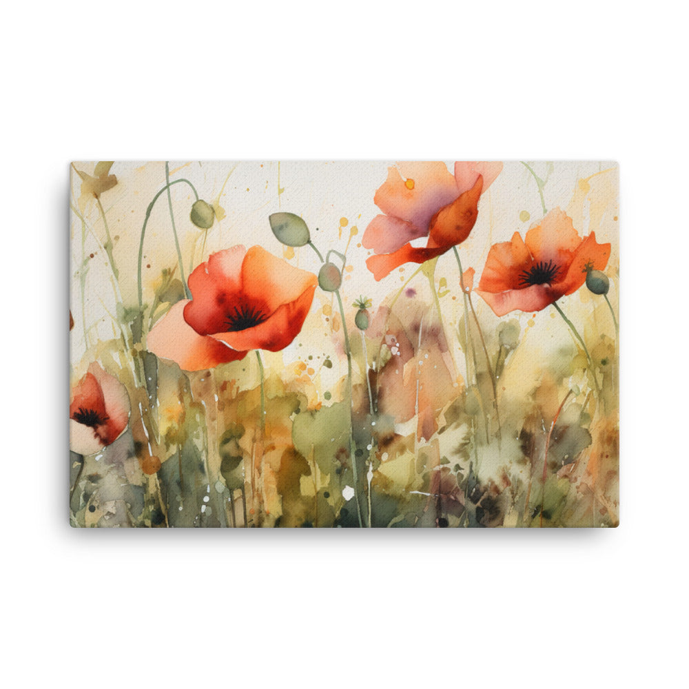 Symbolism of Poppies canvas - Posterfy.AI