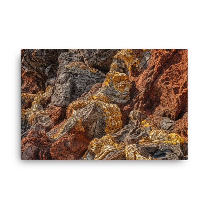 Volcanic Wonders of Nea Kameni canvas - Posterfy.AI