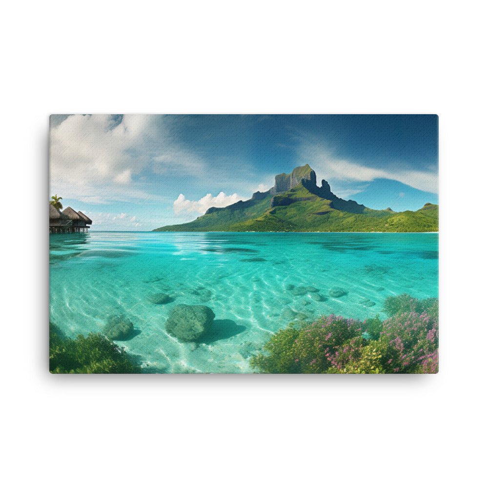 Turquoise Paradise canvas - Posterfy.AI