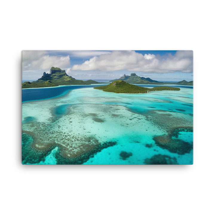 Turquoise Paradise canvas - Posterfy.AI