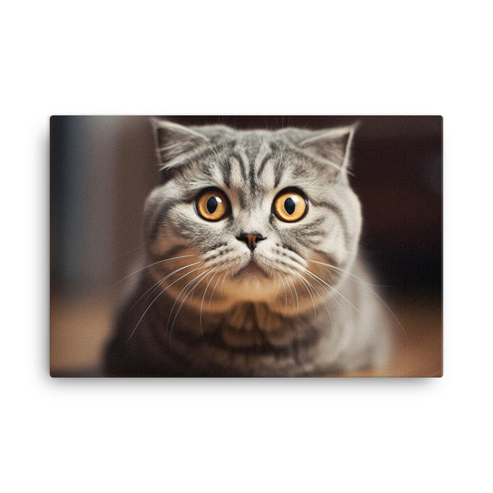 Captivating Scottish Fold canvas - Posterfy.AI