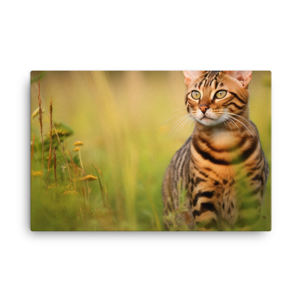 Majestic Bengal canvas - Posterfy.AI