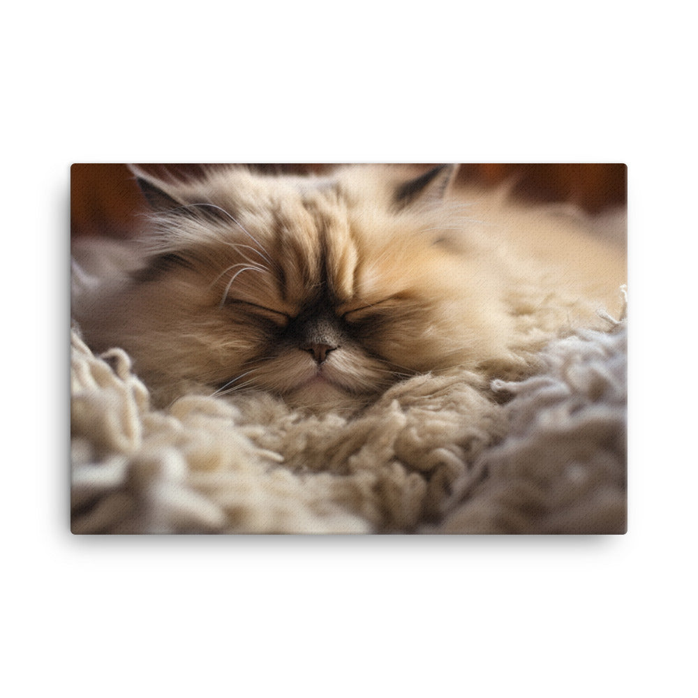 Himalayan Cats Cozy Naptime canvas - Posterfy.AI
