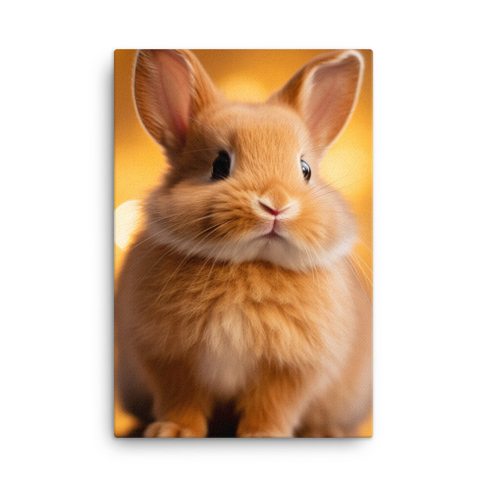 Adorable Cinnamon Fluffball Canvas - PosterfyAI.com