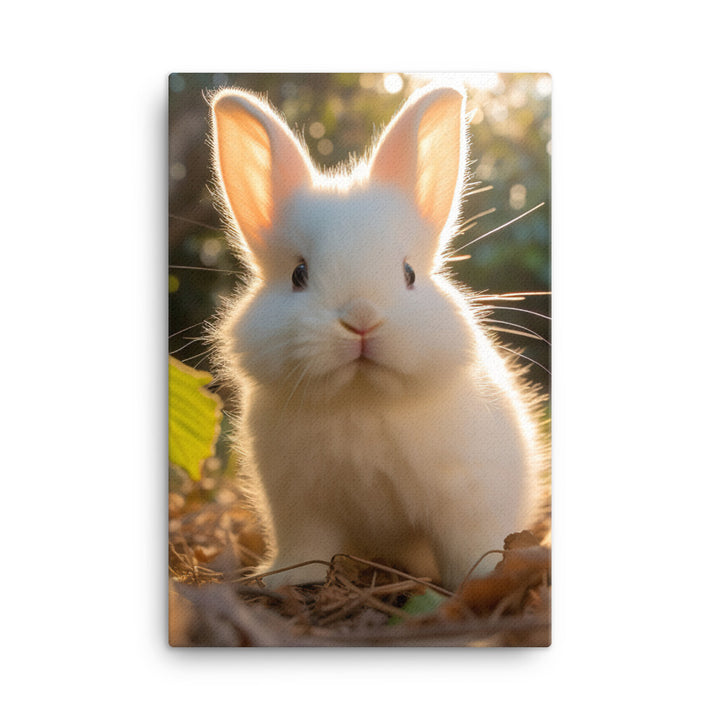 Florida White Bunny Canvas - PosterfyAI.com