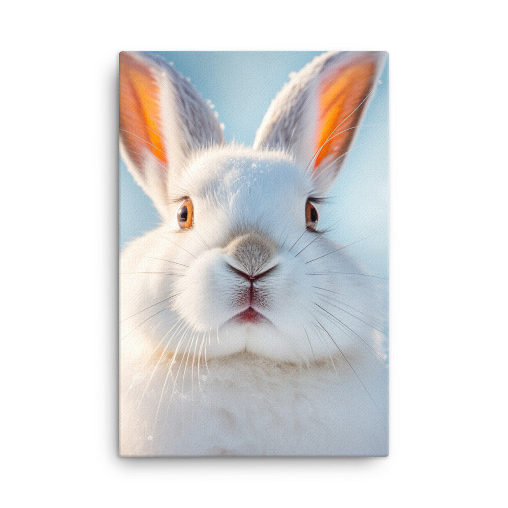 Florida White Bunny Canvas - PosterfyAI.com