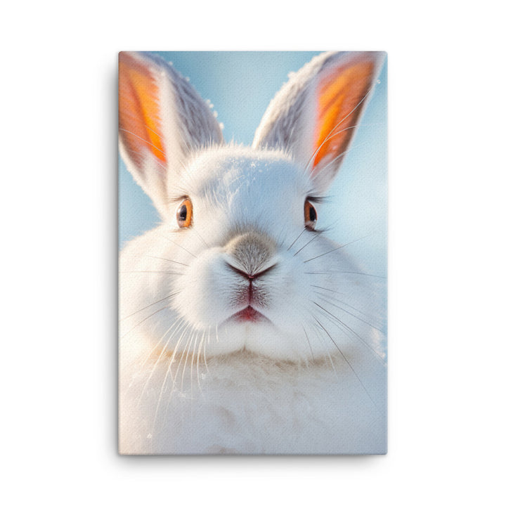 Florida White Bunny Canvas - PosterfyAI.com