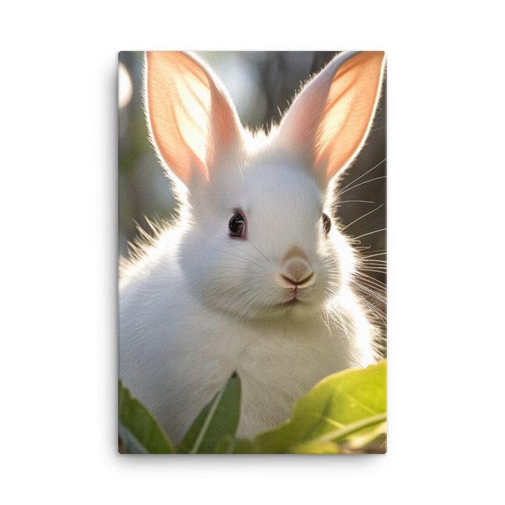 Florida White Bunny Canvas - PosterfyAI.com