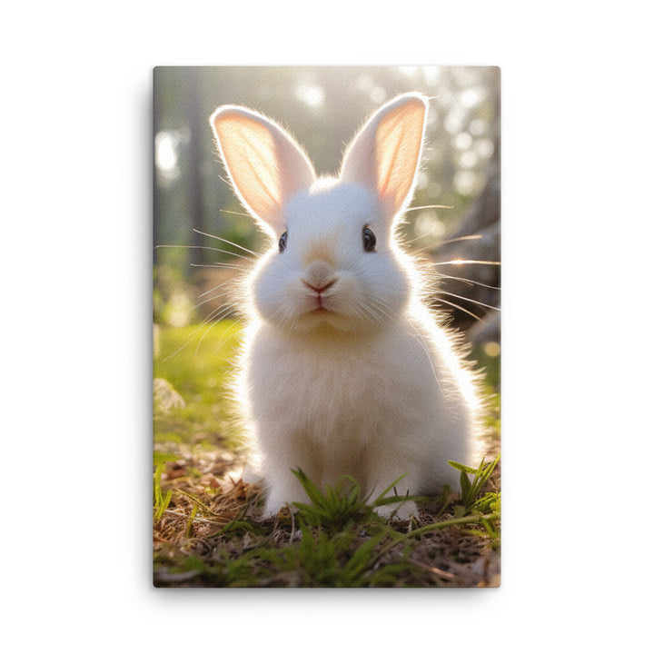 Florida White Bunny Canvas - PosterfyAI.com