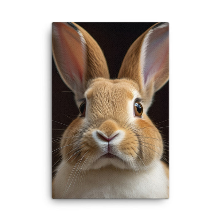 Mini Rex Bunny Canvas - PosterfyAI.com