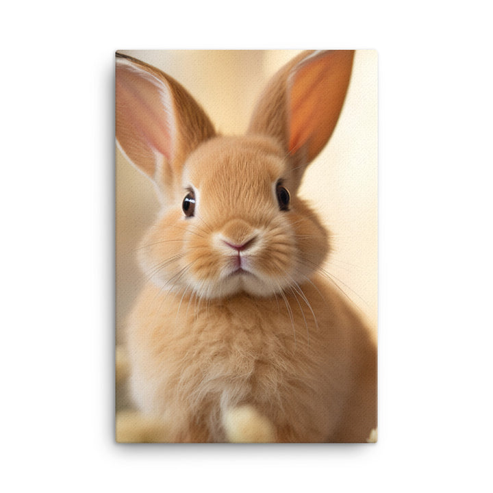 Mini Rex Bunny Canvas - PosterfyAI.com