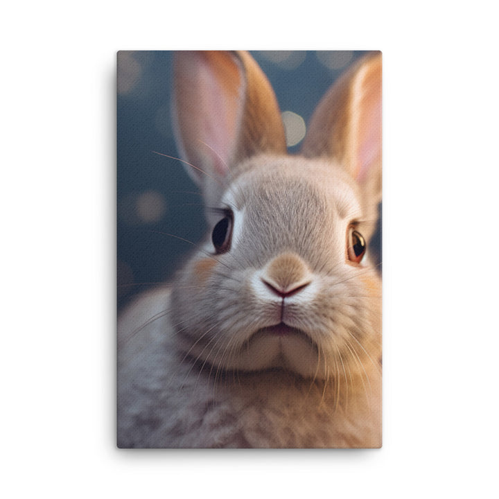 Mini Rex Bunny Canvas - PosterfyAI.com