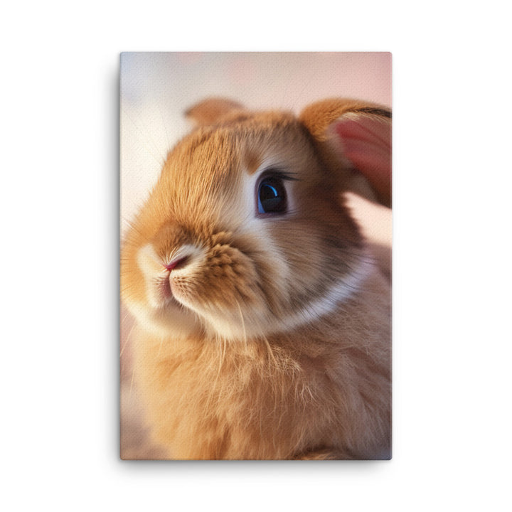 Mini Rex Bunny Canvas - PosterfyAI.com