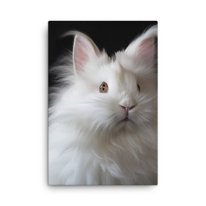 French Angora Bunny Canvas - PosterfyAI.com