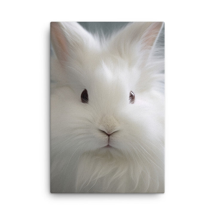 Adorable French Angora Bunny Canvas - PosterfyAI.com