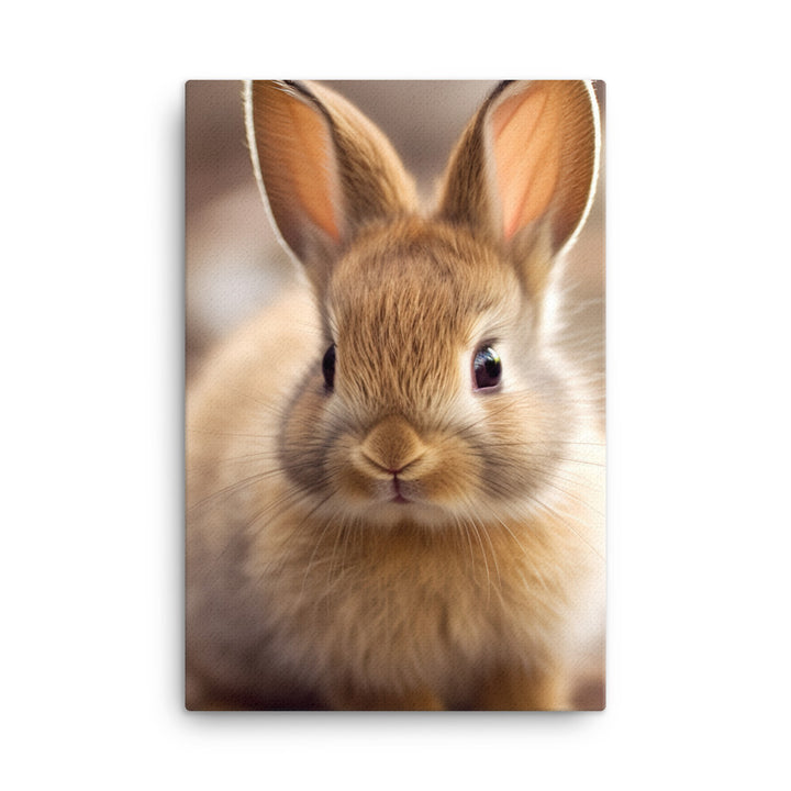 Adorable Rhinelander Bunny Canvas - PosterfyAI.com