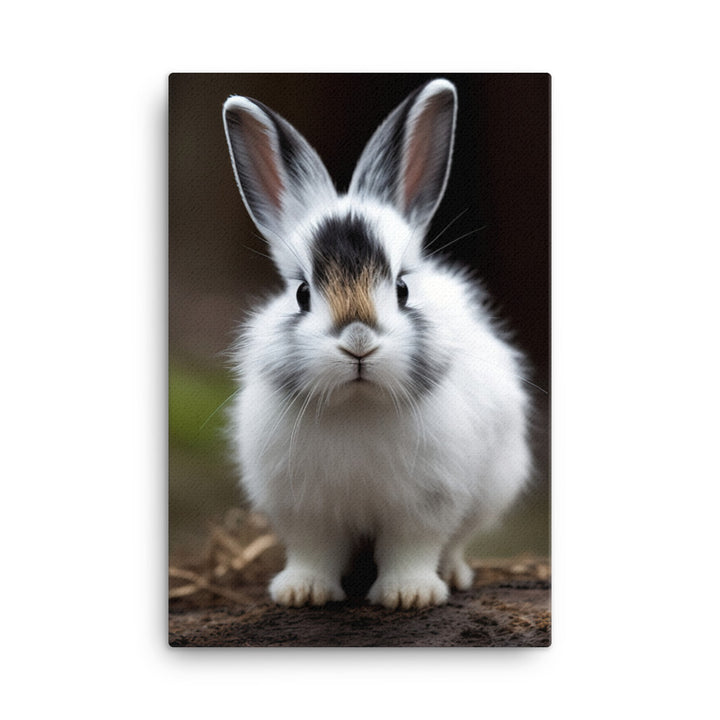 Dwarf Hotot Bunny Canvas - PosterfyAI.com