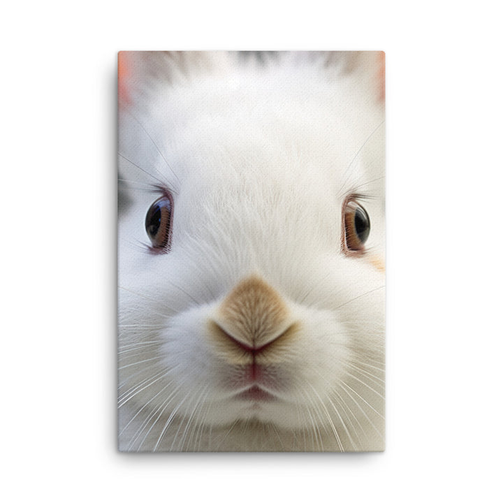 Charming Dwarf Hotot Bunny Canvas - PosterfyAI.com