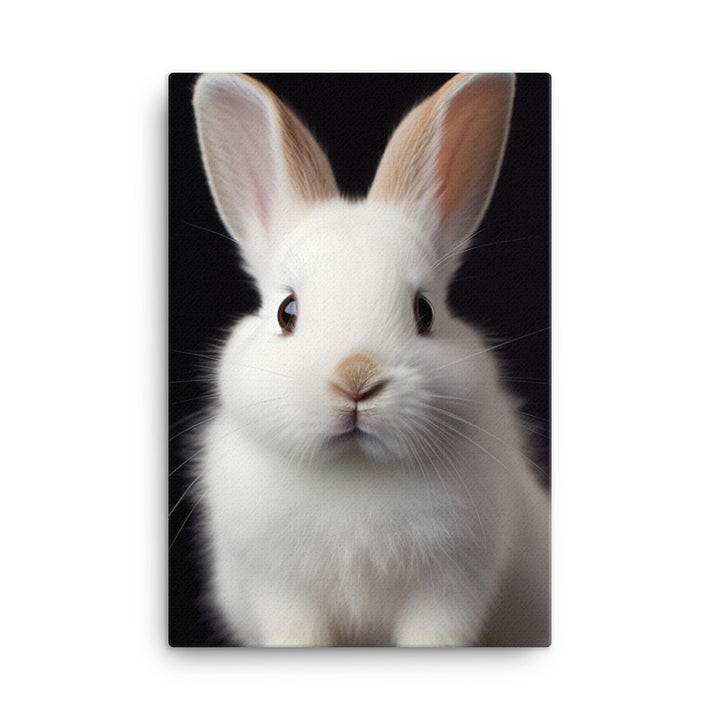 Adorable Dwarf Hotot Bunny Canvas - PosterfyAI.com