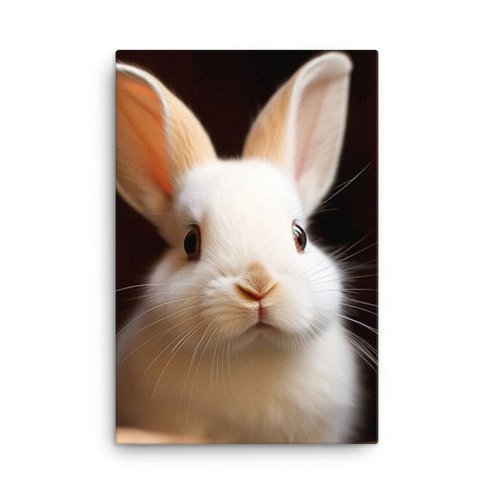 Adorable Dwarf Hotot Bunny Canvas - PosterfyAI.com