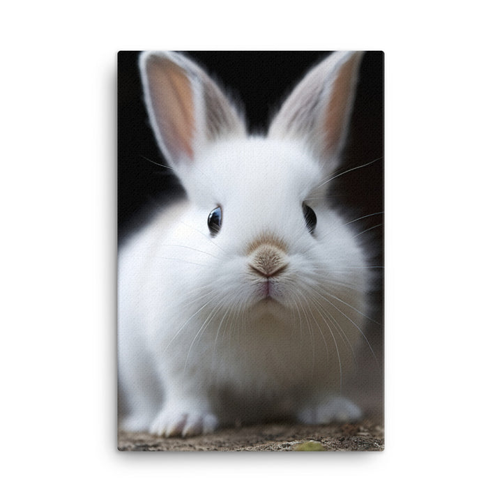 Adorable Dwarf Hotot Bunny Canvas - PosterfyAI.com