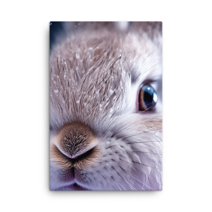 Charming Lilac Bunny Canvas - PosterfyAI.com