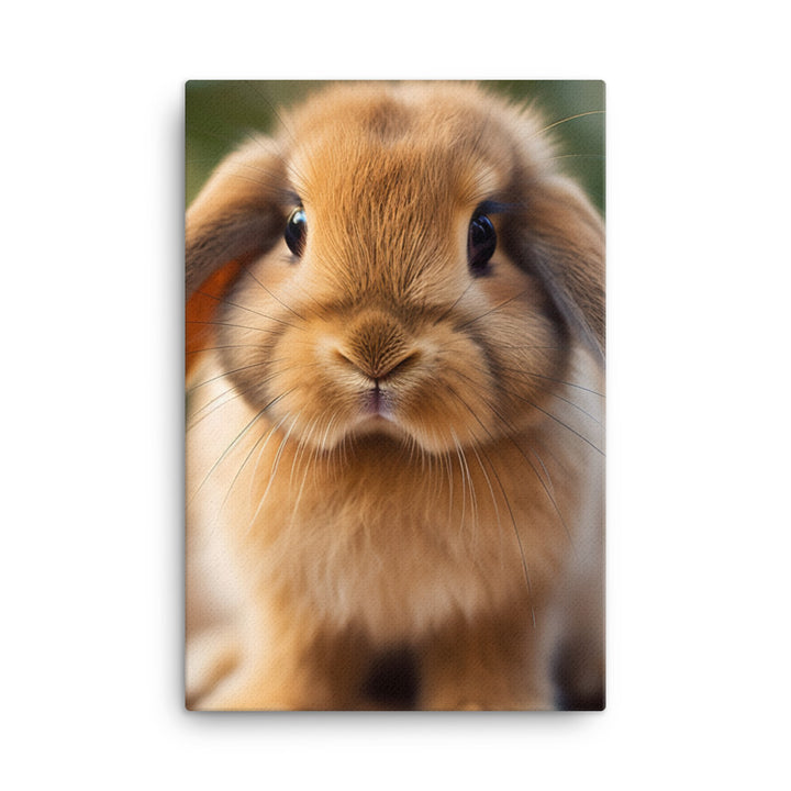 Adorable Mini Lop Bunny Canvas - PosterfyAI.com