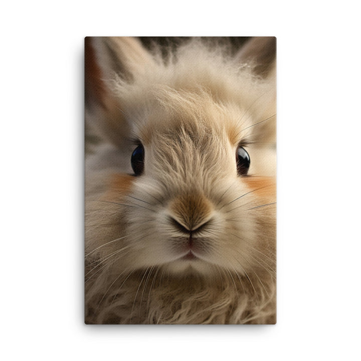 Charming Jersey Wooly Bunny Canvas - PosterfyAI.com