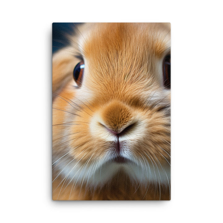 Charming Holland Lop Bunny Canvas - PosterfyAI.com