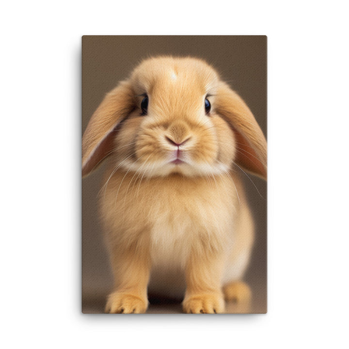 Adorable Holland Lop Bunny Canvas - PosterfyAI.com