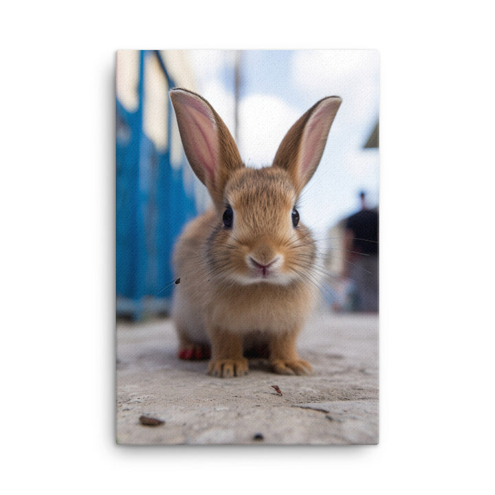 Adorable Havana Bunny Canvas - PosterfyAI.com