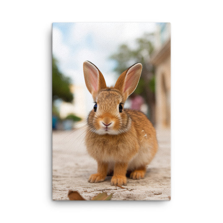 Adorable Havana Bunny Canvas - PosterfyAI.com