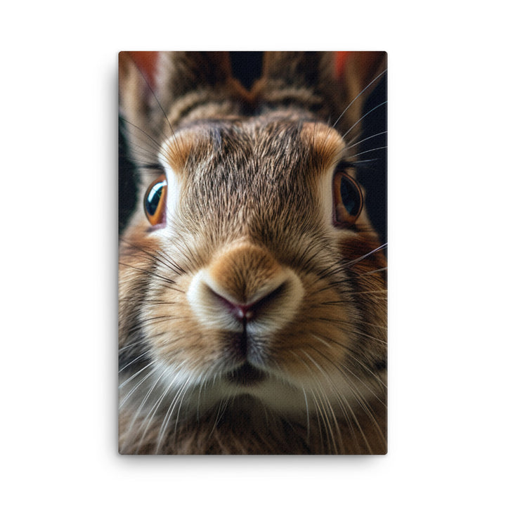 Charming Flemish Giant Bunny Canvas - PosterfyAI.com