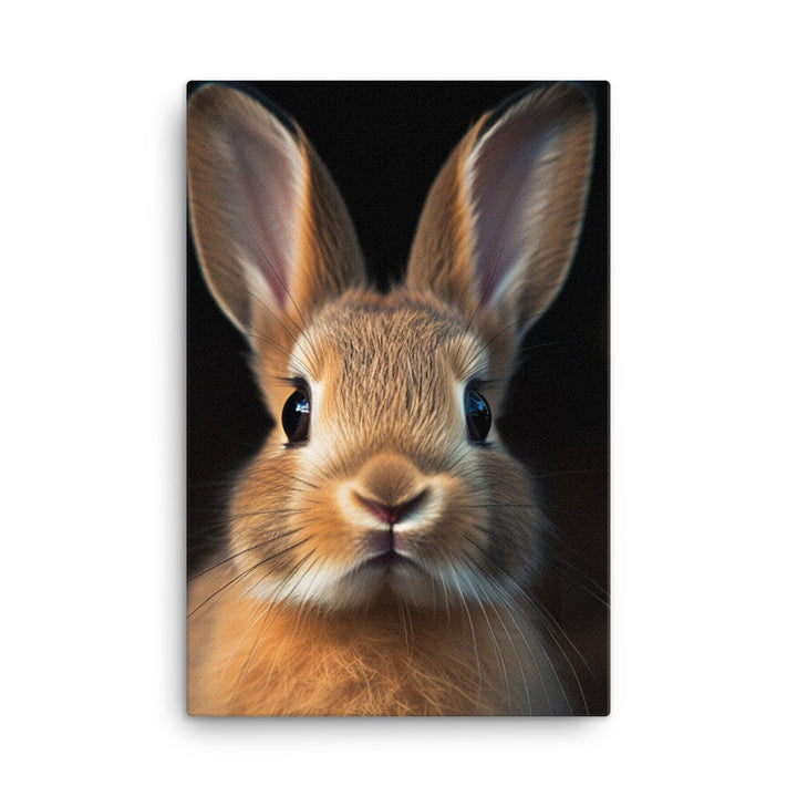 Adorable Dutch Bunny Canvas - PosterfyAI.com